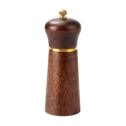 Manual Wood Grinder Seasoning Bottle for Rose Salt and Black Pepper Solid Wood Manual Mill for Kitchen Household Daily Use Spice Container for Family Dining and Cooking