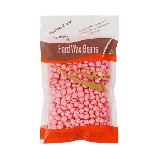 300G Hard Wax Bean No Strip No Pain Hot Film Body Waxing Hair Removal Depilatory - Rose