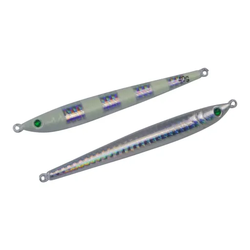Finesse Pencil Jig, 40gm, Lumo Silver, 2 pack