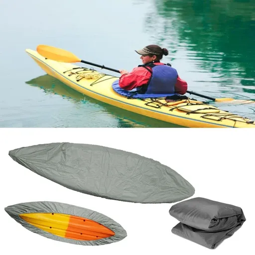 Waterproof Kayak Cover Outdoor Storage Canoe Protector Fits Most Kayaks Camping Travel Durable Oxford Cloth