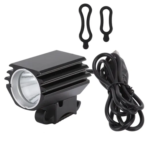 LED Bike Light USB Charging High Brightness 1800LM Aluminum Alloy Waterproof Black