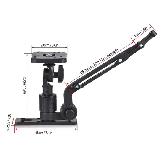 Kayak Fish Finder Mounting Plate Kayak Boat Transducer Mounting Arm Fish Finder Mount Base Adapter
