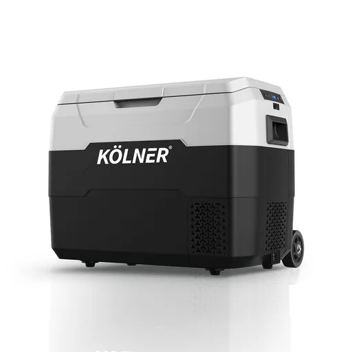 Kolner 40L Portable Fridge Freezer 12V 24V 240V Compressor Cooler Car Camping Refrigerator with Trolley Wheels