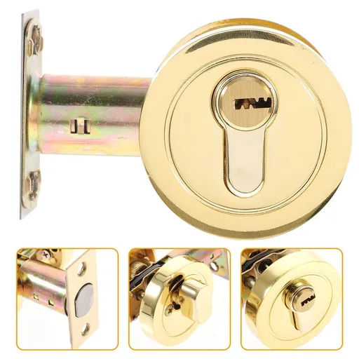 Single Cylinder Deadbolt Zinc Alloy Keyed Door Lock Bedroom Door Deadbolt Lock