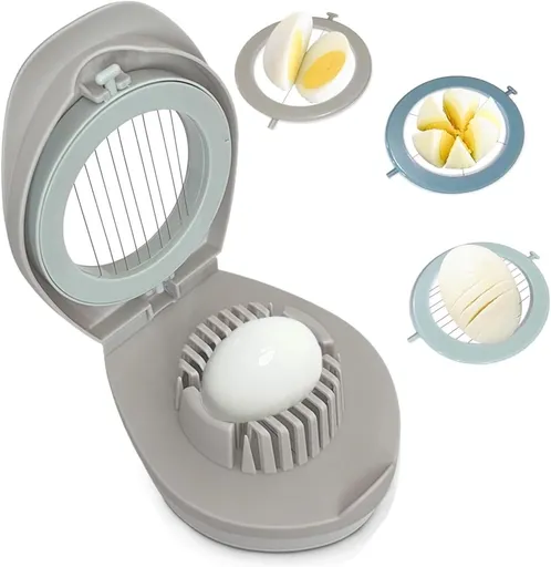 Egg slicer - stainless steel egg slicer - Suitable for slicing eggs - Multifunctional egg slicer - Comes with storage box - Also suitable for slicing eggs, strawberries, and other soft fruit.
