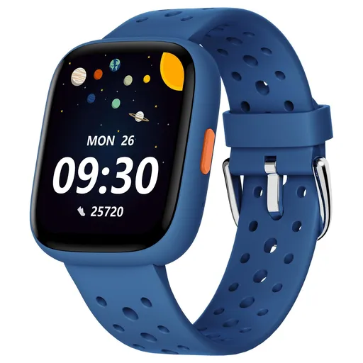 Blue Kids Smart Watch Fitness Tracker with Pedometer Heart Rate Monitor and 14 Sport Modes IP68 Waterproof Watch for Boys and Girls