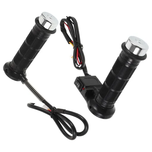 1 Pair Heated Motorcycle Handlebars 14.00X9.30X4.00cm Rubber Plastic for Cold Weather