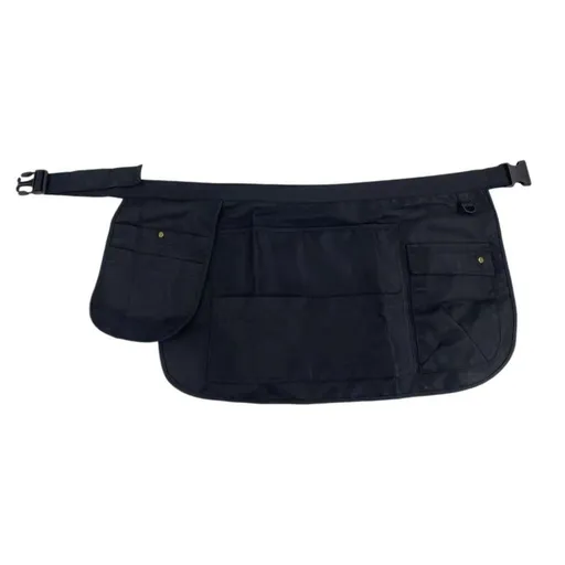 Half Length Apron With Integrated Hardware Tool Storage Pouch And Waist Pack Multi Compartment Organizer For DIY Enthusiasts And Handymen