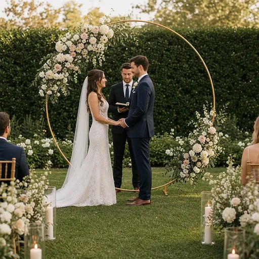 2M Wedding Hoop Round Circle Arch Backdrop Flower Display Stand Frame Background