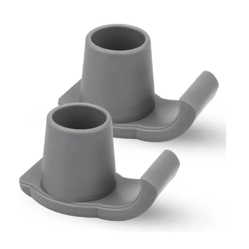 A Pair Walker Skis Glides,Walker Glides for Seniors,Heavy Duty Coaster Skis for Medical Walkers,Senior Walker Assist Accessories,Walker Sliding Foot Pad (Gray)