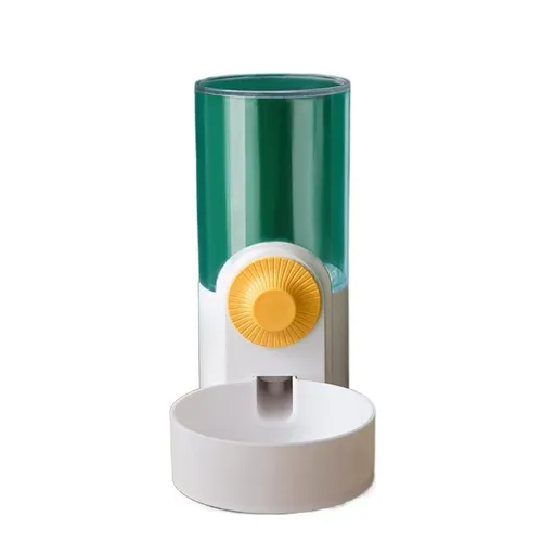 Hanging Automatic Food Water Dispenser Gravity Pet Auto Feeder Waterer Set for Rabbit Cat Dog Chinchilla Guinea Pig Hedgehog Ferret (Water Dispenser, white)
