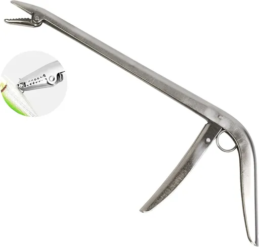 1Pack Fish Hook Remover, Premium Fishing Pliers-Stainless Steel Remover Tool, with Strong Jaw Grip and Serrated Teeth, Suitable for Freshwater Saltwater