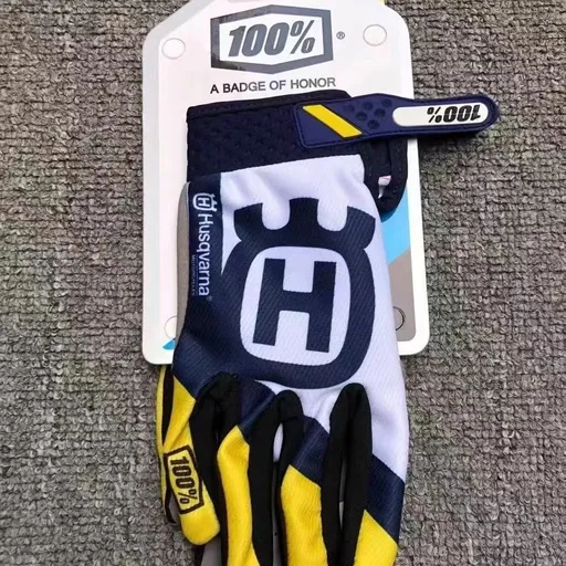 LOHAS FOX Motorcycle Gloves Touchscreen Knitting Long Wear-resistant yellow and white touch screen xxl