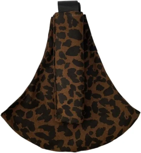 Baby Sling Carrier Newborn to Toddler Sling Lightweight Baby Carrier Sling with Adjustable Straps Toddler Carrier Wrap for (Brown Leopard)