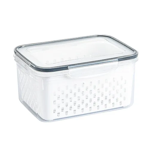Drain Storage Basket Box Transparent 3300ML Fruit Vegetable Container