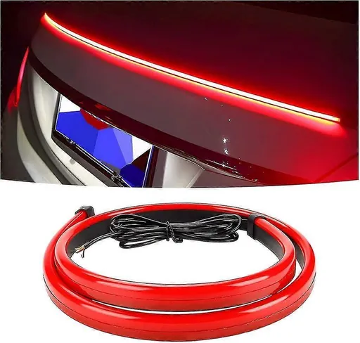 LED Brake Light Strip 35 Inch, Red 144 LEDs DC12V Rear Warning Light Bar