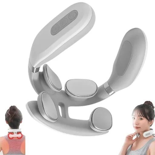 Neck Massager-Portable Upgraded 4-Head Electric Massagers Set with 6 Modes & 15 Levels, Promote Muscle Relaxation