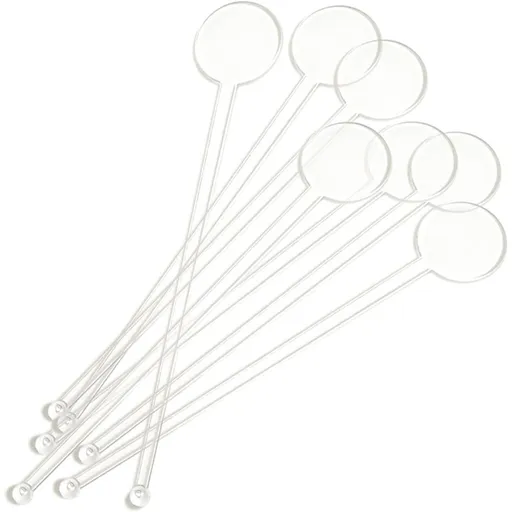 80 Pcs Plastic Drink Stirrers Cocktail, Black Cocktail Mixer Stick, 7 inch Swizzle Sticks for Cocktails Whiskey Coffee Juices Milk