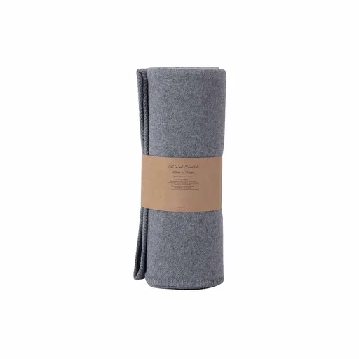 Little Gem Grey Australian Wool Cot Blanket 120 x 160 cm