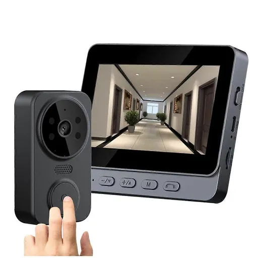 1080P Video Doorbell, Night Vision, USB-C, 2.4GHz WiFi, 2-Way Audio, 256GB