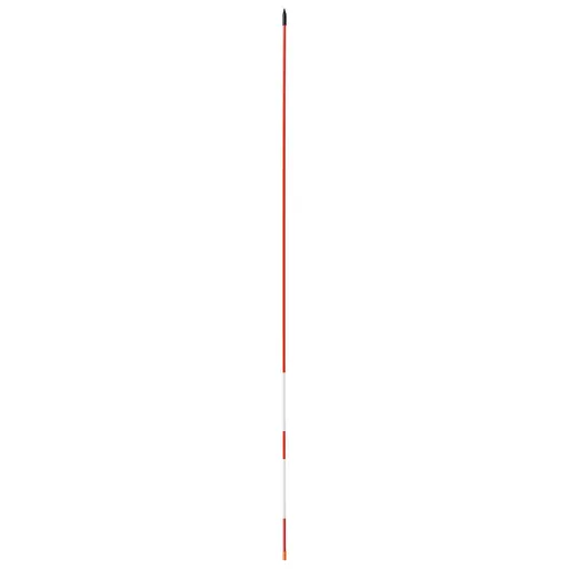 Driveway Markers, 200Pcs 122cm Long 6.35mm Dia, Hi-Visibility Driveway Reflectors with 12 in Steel Drill Bits, Reflective Snow Sticks Fiberglass Pole for Parking Lots, Walkways, Snow Plowing