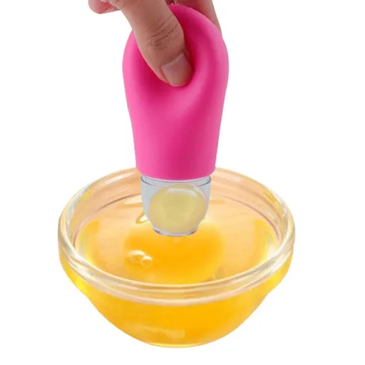 1 PCS Creative Yolk Suction Silicone Egg Separator Egg Separator Egg White Yolk Separator Egg white and egg yolk separator