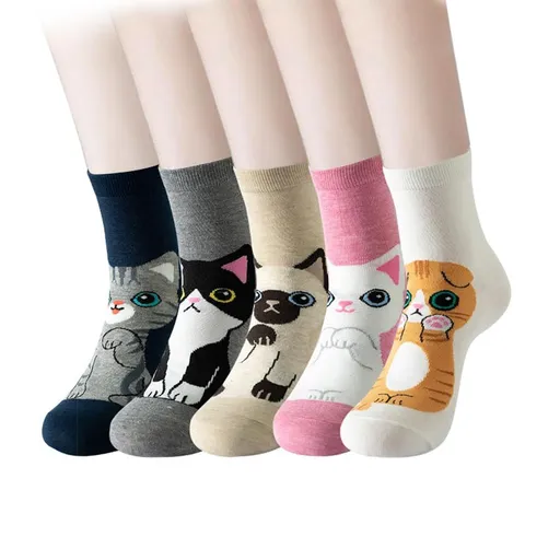 Cat Socks Women,Cute Socks for Women,Animal Socks,Gifts for Cat Lovers,Cute Gifts for Friends unique, novelty and lovely cat