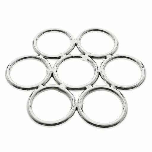 House Of Dasein Shibari Stainless Steel Suspension Ring Bondage Restraints Bdsm - Silver