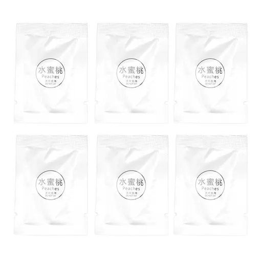 6 Pack Car Fragrance Replacement Tablets Portable Air Vent Clip Replacement Pads for Car Accessories Peach Flavor