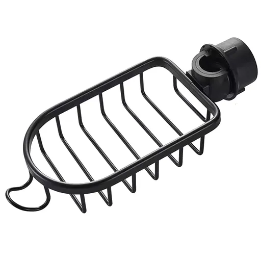 Sponge Holder Over Faucet Kitchen Sink Stainless Steel Faucet Rack for Soap, Shampoo, Shower Caddy Shelf