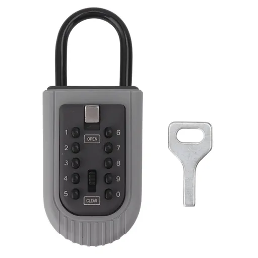 Key Lock Box Weather Resistant Wall Mount Code Access Aluminum Alloy for Home Car