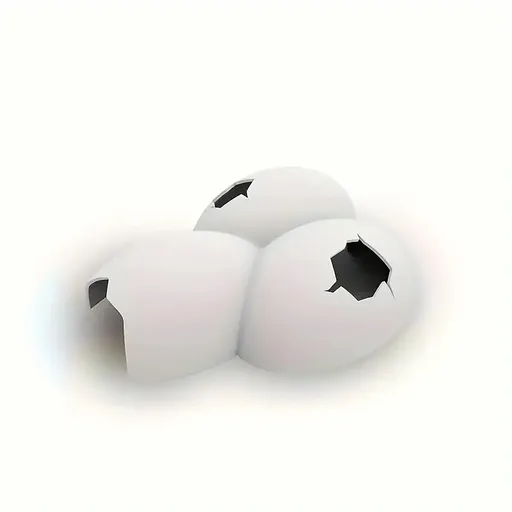 Reptile Hideout Plastic Cave Decorative Shelter for Lizard Snake Spider Habitat - Conjoined eggshell