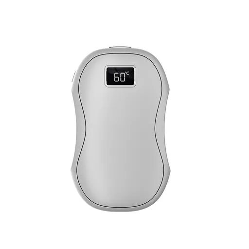 Hand Warmers Rechargeable 2 Pack,Portable Digital Display Pocket Electric hot Hands,Magnetic Battery Powered Heater. Outdoor, Golf, Hunting, Camping Accessories, Gifts - White - Size Fits Adult Hands