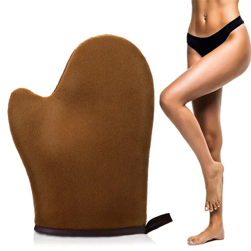 Bronze Tan Self Tanning Mitt Self Tanner Mitt With Thumb Machine Washable and Reusable Back Applicator Mitt
