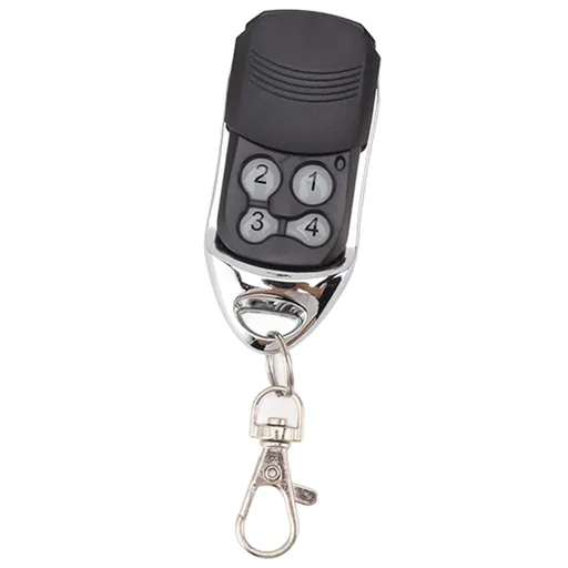 Garage Door Opener Remote Control with Keychain Programmable 4 Button Safe Easy Setup 433.42MHz for Telis 1