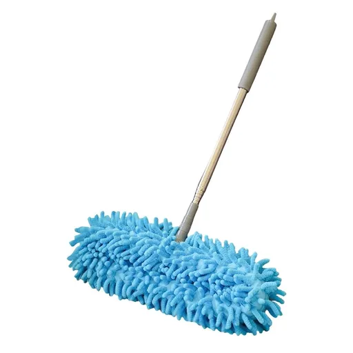 Fan Cleaning Brush, Microfiber Fan Duster, Retractable Long Reach Cleaning Sweeper, Brush Fuzzy Fan Duster, Duster with Extension Pole, 360 Flexible Dust Grabber Tool for Car, Ceiling Fans, Black