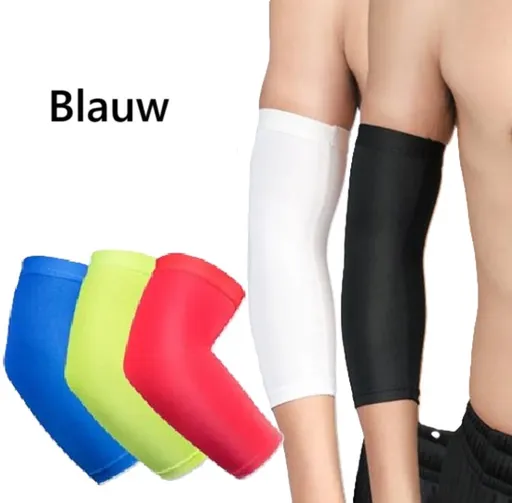 Light Compression Arm Sleeve | Arm Support | Arm Protector | Armbands | Arm Support | 1 Piece | Size LI Blue
