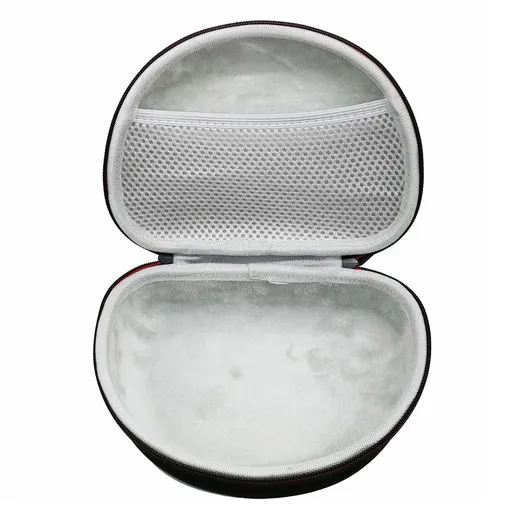 Headphone Case EVA Compression Pack Compact Lightweight Black 7.5 Inch