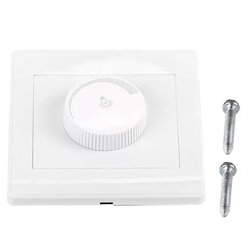 1Pcs Practical Home Wall Mounted Rotary Knob Lamp Brightness Controller Panel Dimmer Switch New