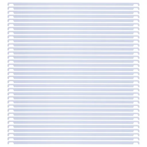50Pcs White Hanging File Divider Rails Metal Frame for Office Use