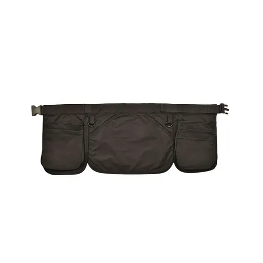 Waist Apron - 6 Pockets with Zippers & Adjustable Clip Belt For Kitchen Cooking Restaurants Waiters Servers BBQ