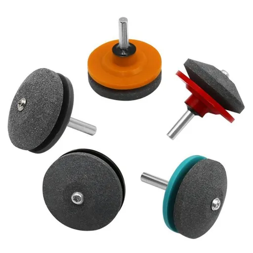 Grinding Drill Sharpener Lawnmower Faster Rotary Drill Blade Sharpener Grinding Tool Garden Lawn Mower Parts,5pcs