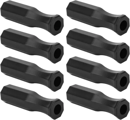 8pcs Foosball Table Handles, 4.7in Plastic Octagonal Handles for Standard Tables Handle Grip Top Game Replacement Part Accessories