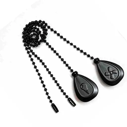 4PCS Ceiling Fan Pull Chain 12 Inch Zinc Alloy Iron Decorative Classic Drop Shaped Pendant Pull Chain Extension for Ceiling Fan and Light ORB color