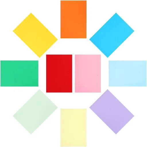 250gsm Colored Cardstock Paper 50 Sheets for Crafts, Birthdays, Holidays, New Year, and Special Events