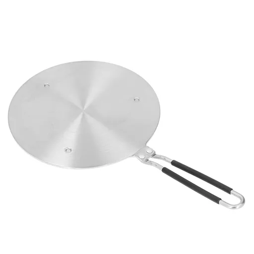 Heat Diffuser Plate Stainless Steel Fast Even Heat Induction Adapter Plate with Long Handle for Induction Cooker Iron Pan Type 24