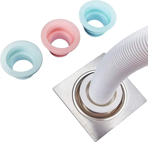 4 Pieces Drain Tube Hose Seal Deodorant Silicone Plug Sealing Plug Sewer Seal Ring Washing Machine for Bathroom Kitchen Tools