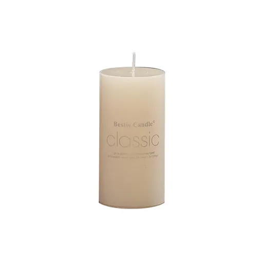 12pcs White Cylindrical Pillar Candles For Wedding Decor Long Burning Unscented - 5x10cm