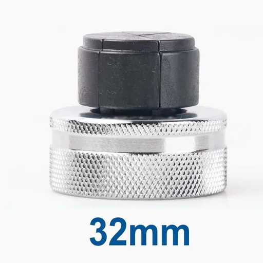 Hydraulic Tube Expander Replacement Heads with Chrome-Plated Knurled Body and Black Hardened Expanding Tip for Refrigeration Copper Pipe Installation and Maintenance(32mm)