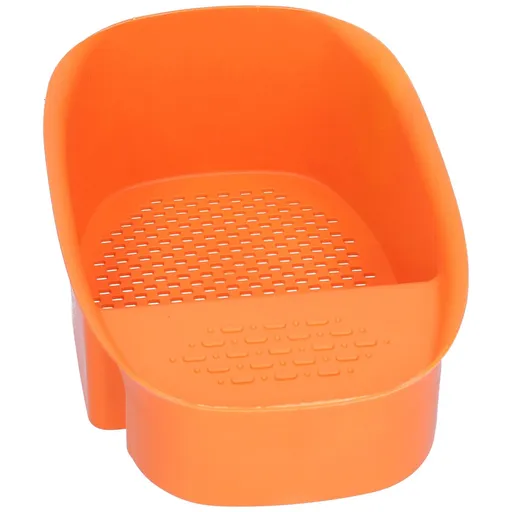 Vegetable Drainer, Multifunctional Practical Sturdy Sink Drain Rack Save Space for Fruit Vegetable Drainer Leftovers (Orange)